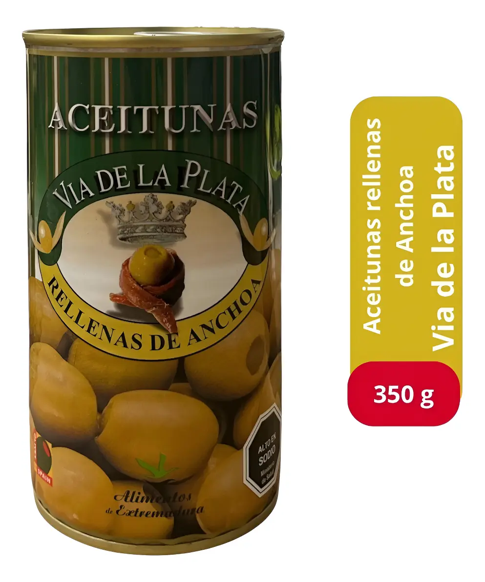 ACEITUNA RELLENA-ANCHOA 350GR - ENLATADOS