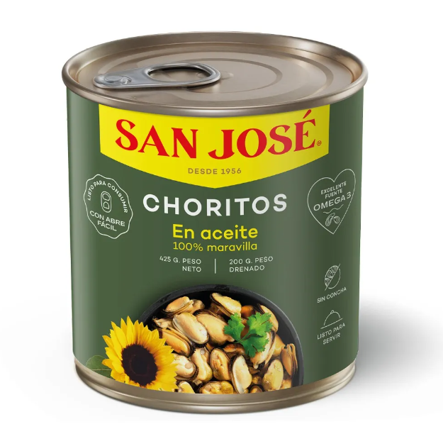 CHORITOS SAN JOSE 425 GR - ENLATADOS