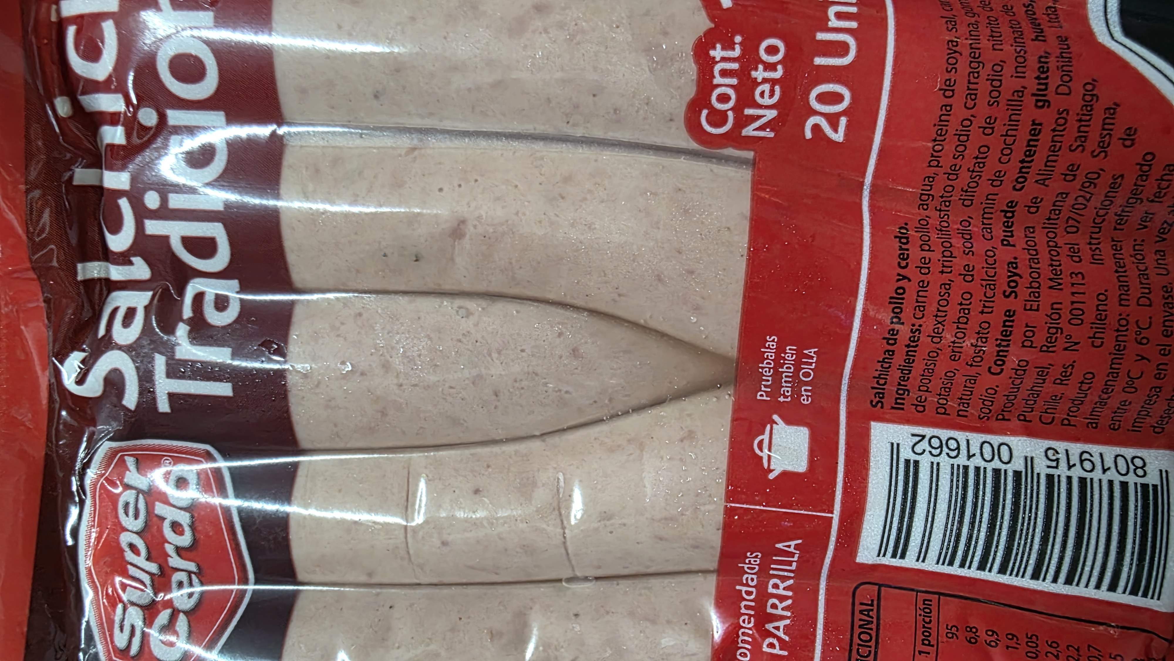 Salchicha tradicional super cerdo - EMBUTIDOS