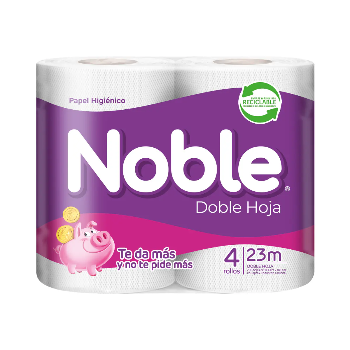PAPEL HIGIENICO NOBLE  4U - Aseo