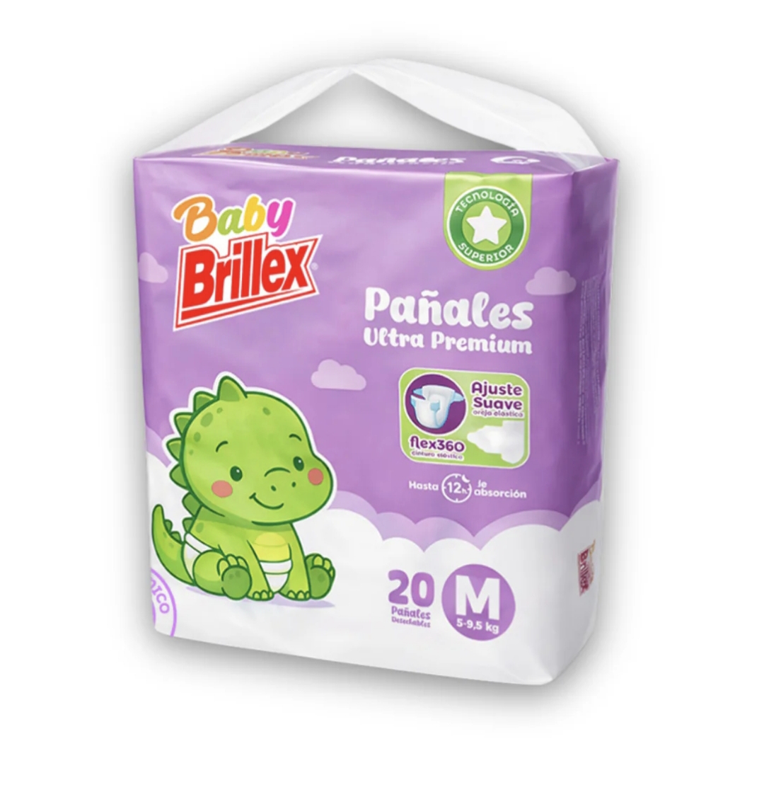 PAÑAL BABY BRILLEX M 20U - Aseo